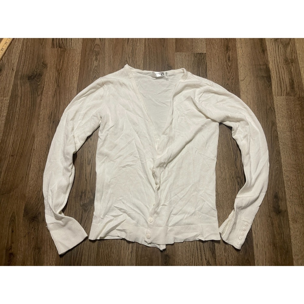 MAK Shirt, Women's Size Small, White, Button Up, Long Sleeve